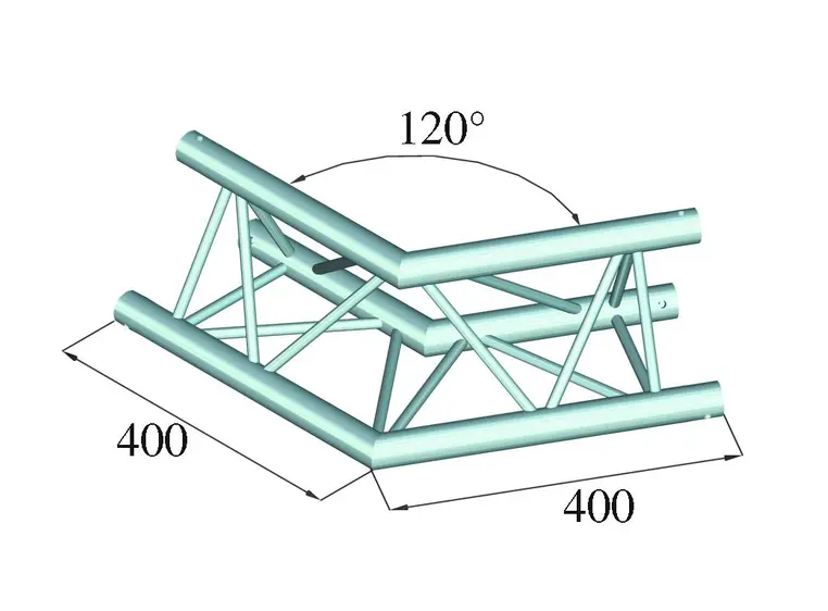 ALUTRUSS DECOLOCK DQ3-PAC22 2-way corner 120° 